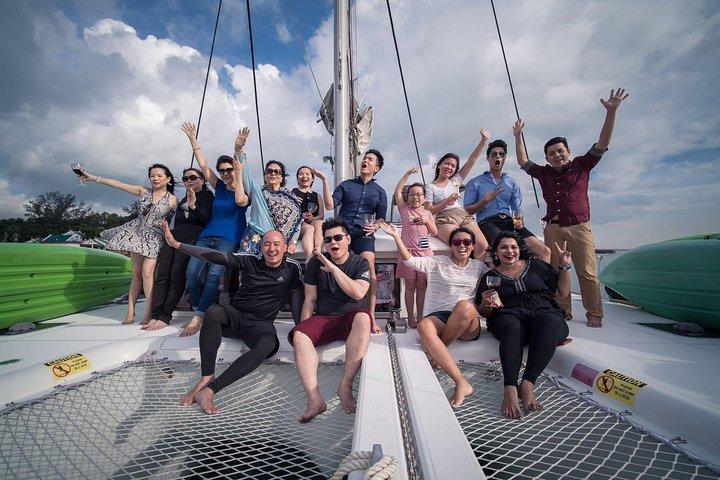 Singapore Sunset and Morning Cruise On A Luxury Catamaran