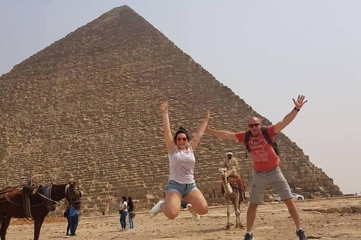 Giza Pyramids Sphinx Camel Ride Lunch with Camera Photographer