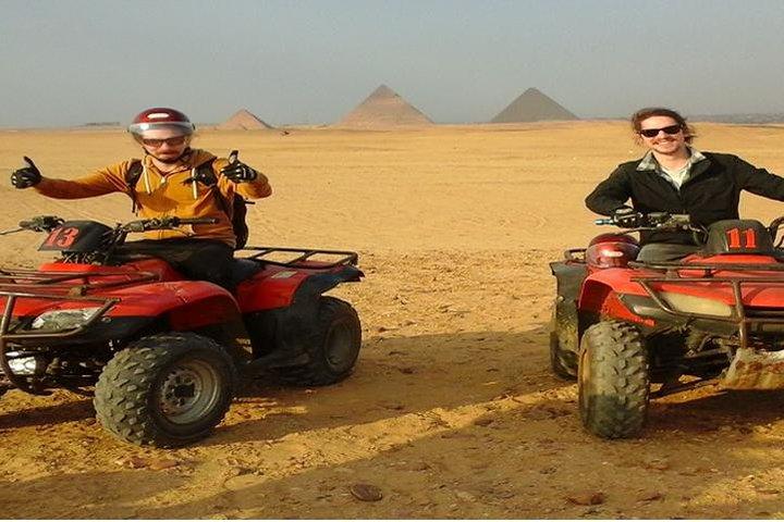 Quad bike adventure tour around the Pyramids and Sphinx
