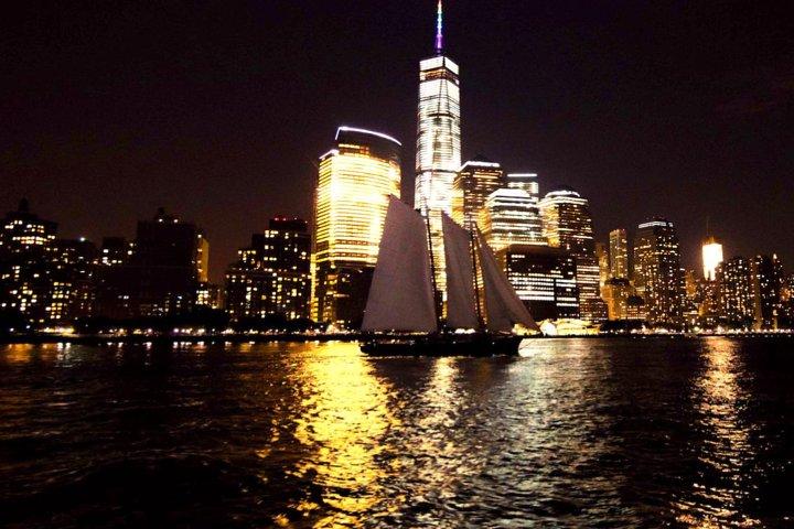 New York City Skyline Lights Sail