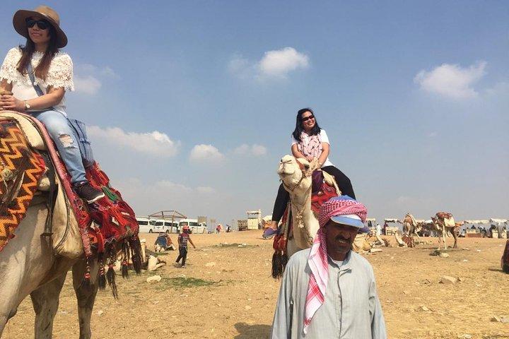 Layover Tour to Pyramids & Camel Ride with Airport Transfers