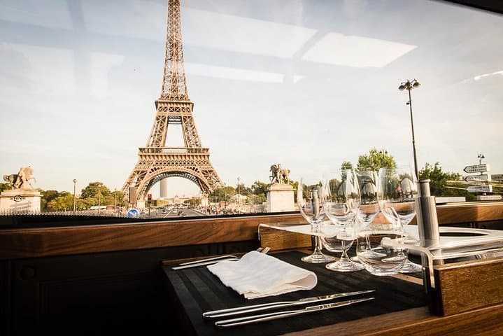 Paris Bustronome Gourmet Sightseeing Dinner on a Panoramic Bus