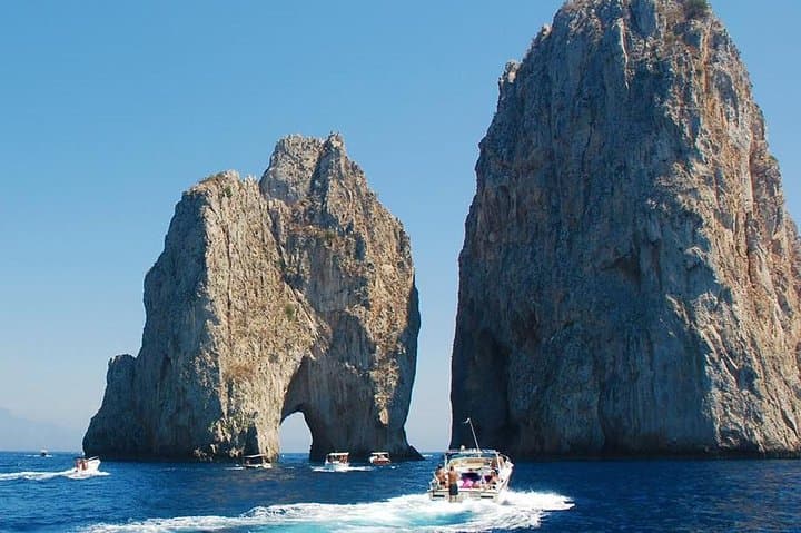 Capri Deluxe: First to Blue Grotto/Boat Ride Options from Naples