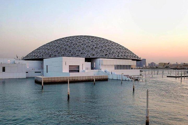 Louvre Museum Abu Dhabi and Grand Mosque Tour from Dubai