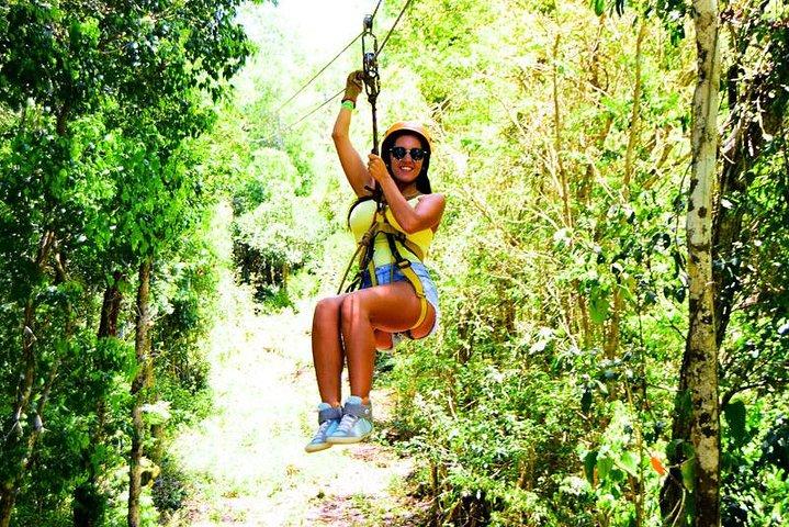 5-in-1 Adventure in Cancun: ATVs, Ziplines, Speed Boat, Snorkel and Cenote Swim