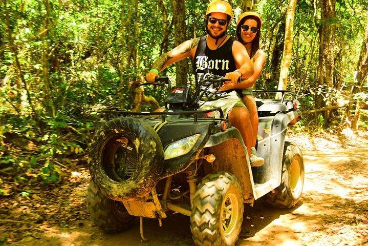 5-in-1 Adventure in Cancun: ATVs, Ziplines, Speed Boat, Snorkel and Cenote Swim