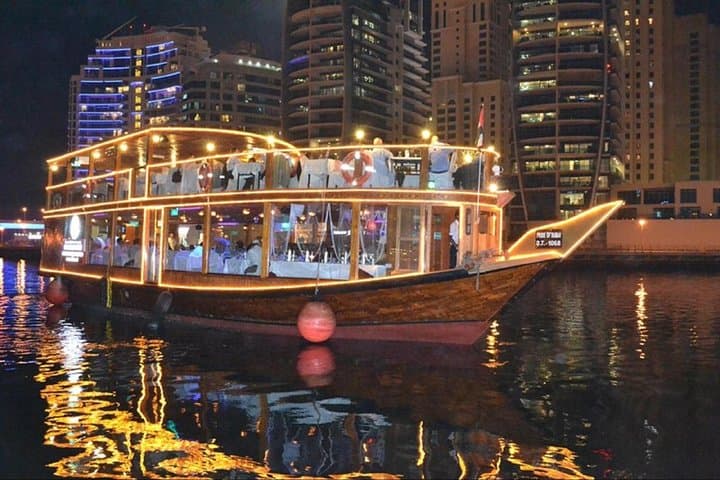 Dubai Marina Dhow Dinner Cruise with Transfers