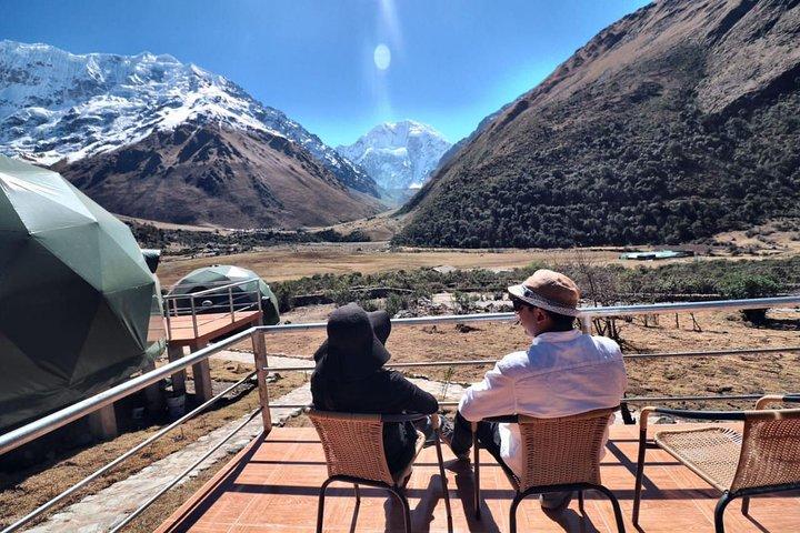 Salkantay Trek 4 Days to Machu Picchu by Glamping Sky Lodge Dome