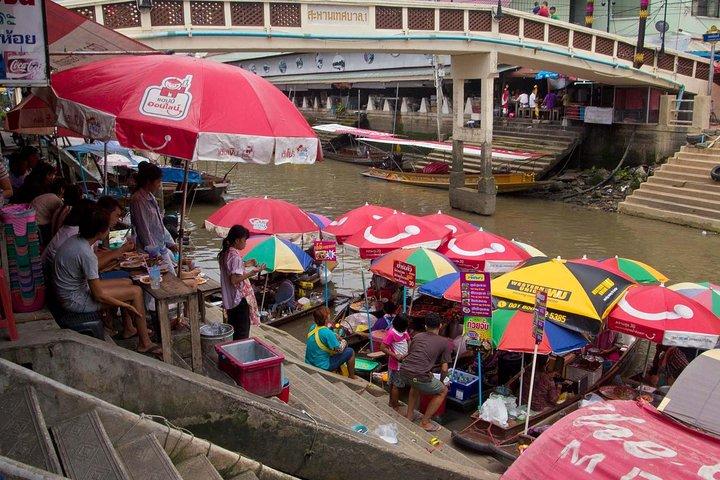 Railway & Floating Market Tour with Paddle Boat Ride
