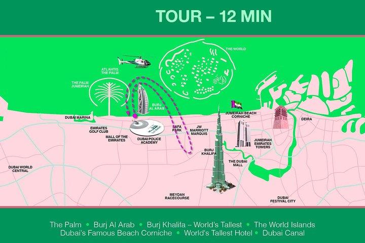 Dubai Helicopter Tours with 2 Way Private Transfers in Dubai