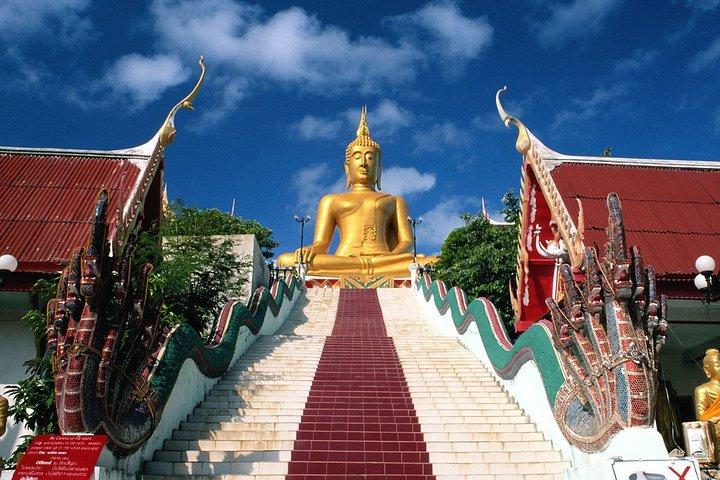 Ko Samui City Tour including Wat Phra Yai, Lat Ko Viewpoint, Hin Ta Hin Yai Rock