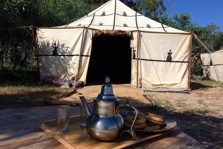 3 hours Camel Ride in Essaouira with Dinner and Overnight in Berber Camp
