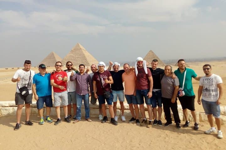 All inclusive Giza Pyramids, Sphinx, GEM Museum, lunch by flight