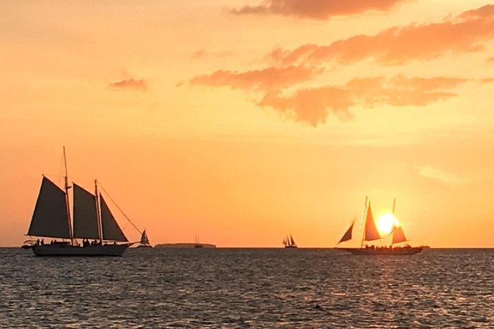 Small Group Key West Adult Sunset & Moët Sail & Amazing Cheeses
