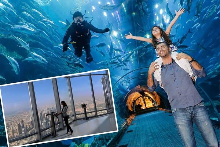 Dubai Aquarium & Level 124 Burj Khalifa Combo