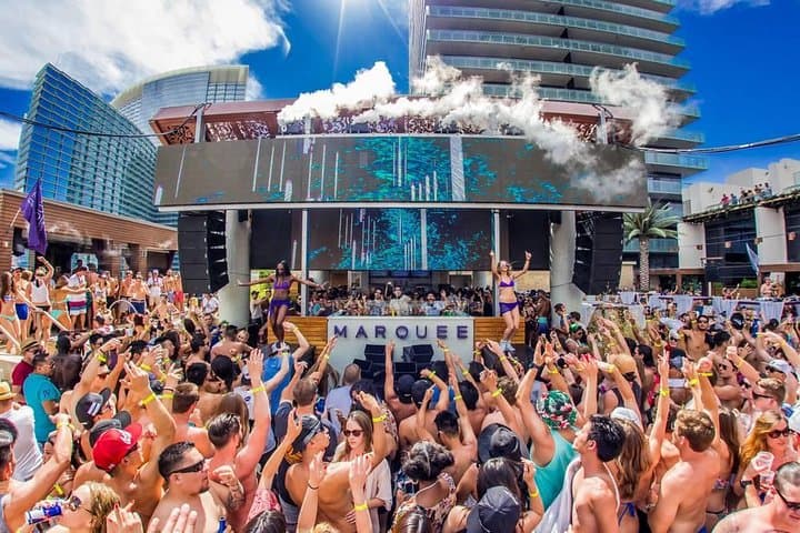 Vegas Pool Party Crawl by Party Bus w/ EZ Entry & Free Drinks