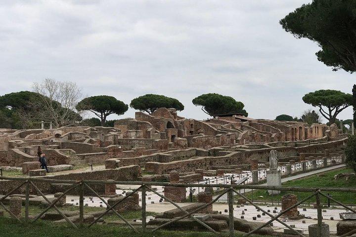 Private tour of Ostia, the ancient city harbor, by van with a PhD archaeologist
