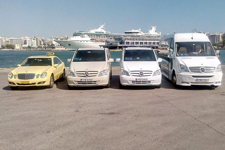 Athens airport to Piraeus cruise port and Vice Versa transfer 06:30-22:30