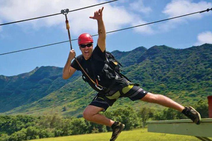 AdrenaLine Zipline Tour with WaterZip & Hawaii's LONGEST Zipline