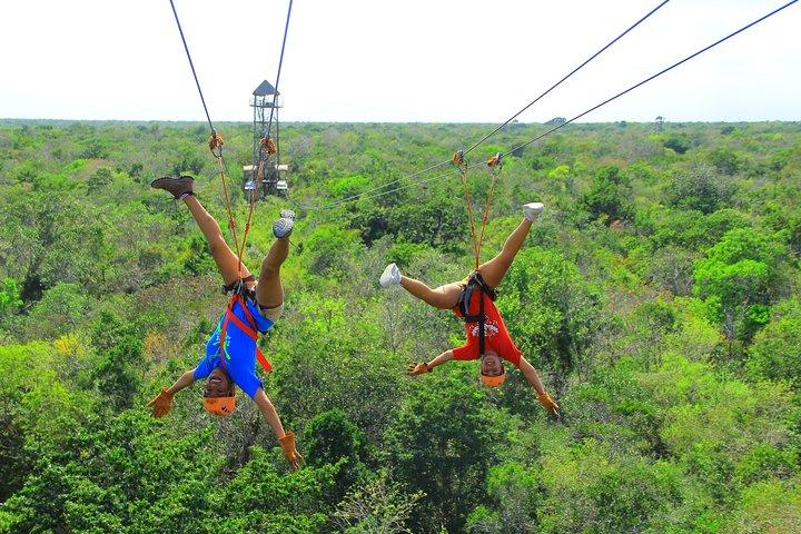 Full-Day Snorkel Extreme Adventure Tour from Riviera Maya
