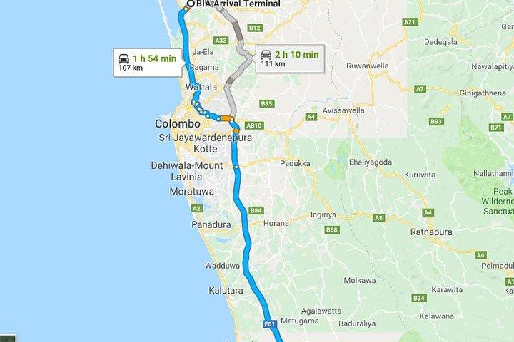 Private Taxi from Sri Lanka Airport (CMB-BIA) to Centara Ceysands Bentota
