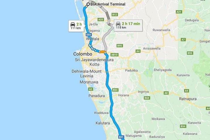 Private Taxi from Sri Lanka Airport (CMB-BIA) to Taru Villas-Rock Villa Bentota