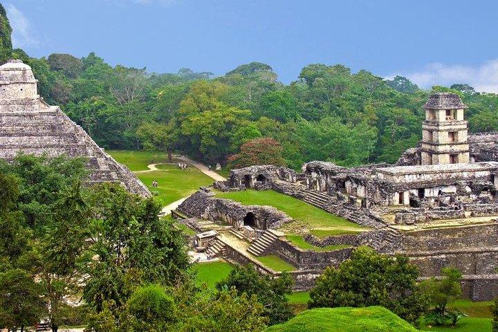 Palenque Ruins, Agua Azul & Misol-Ha Waterfalls from San Cristobal