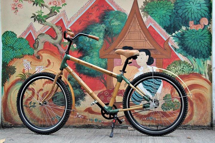 Family Bicycle Tour in the Green Oasis of Bangkok on Bamboo bikes