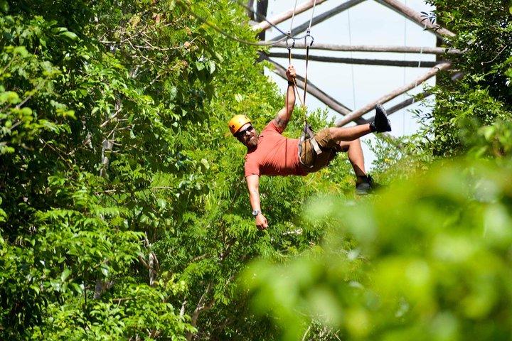Playa del Carmen Jungle Tour: Tulum, Cenote Snorkeling, Ziplining and Lunch