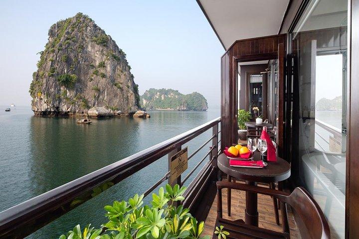 PRIVATE BALCONY Halong Lan Ha Bay All Inclusive overnight Cruises