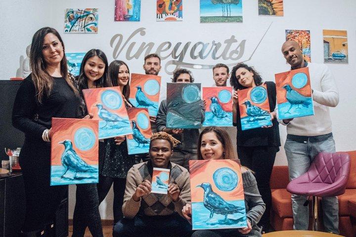 Paint & Sip in a 17th-Century Palazzo with Wine & Pizza