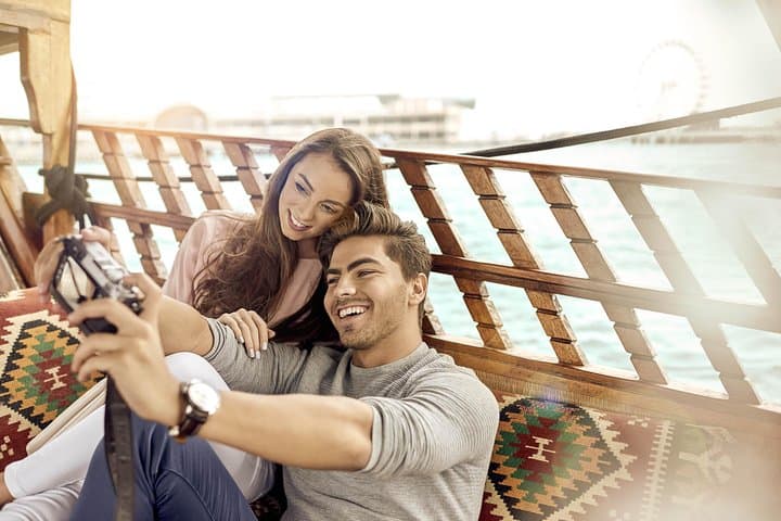 Sunset in Dubai - 60 Mins Abra (traditional wooden boat) Tour