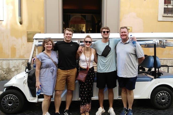 Rome on a Golf Cart Semi-Private Tour Max 6 with Private Option