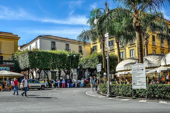 Positano Sorrento and Pompeii from Naples by Private Mercedes Van