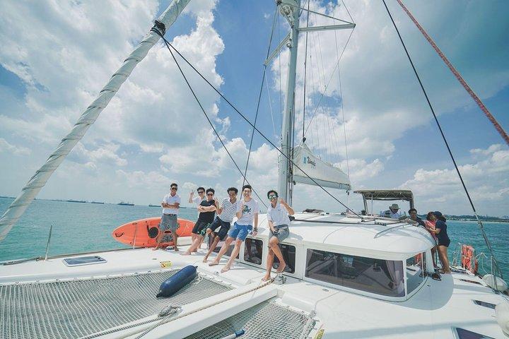 Singapore Sunset and Morning Cruise On A Luxury Catamaran
