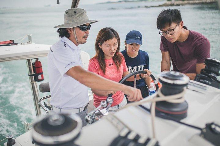 Singapore Sunset and Morning Cruise On A Luxury Catamaran