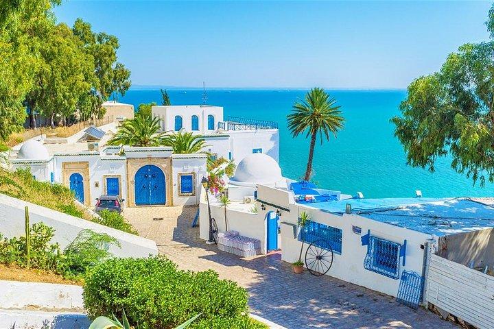 1 day excursion Tunis Sidi Bousaid Carthage departure from Sousse