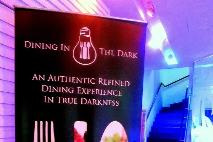 Dining in the Dark Admission Ticket with Private Pickup