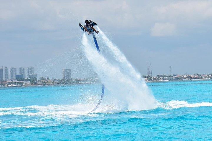 Super adrenaline Jetpack water activity in Cancun!