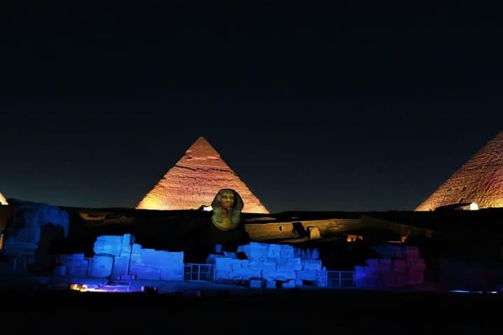 Pyramids Sound and Light Show with Private transfer