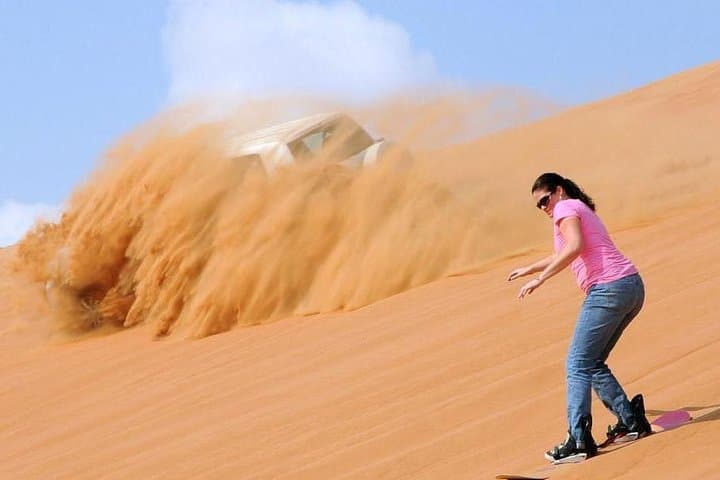 Dubai Morning Desert Safari: Camel Ride & Sandboarding!