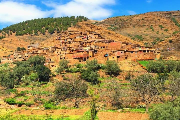 Marrakech: Atlas Mountains & 3 Valleys with waterfall Tour