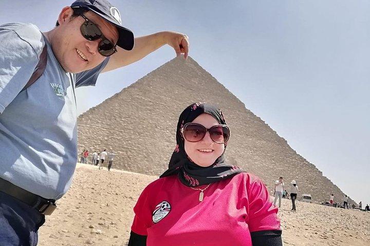 8-hours Giza pyramids , Sakkara pyramids ,Memphis old city ,lunch & camel ride