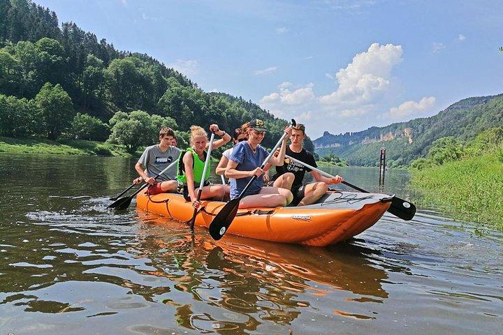 Bohemian Switzerland Boat-N-Bike Private day trip from Prague