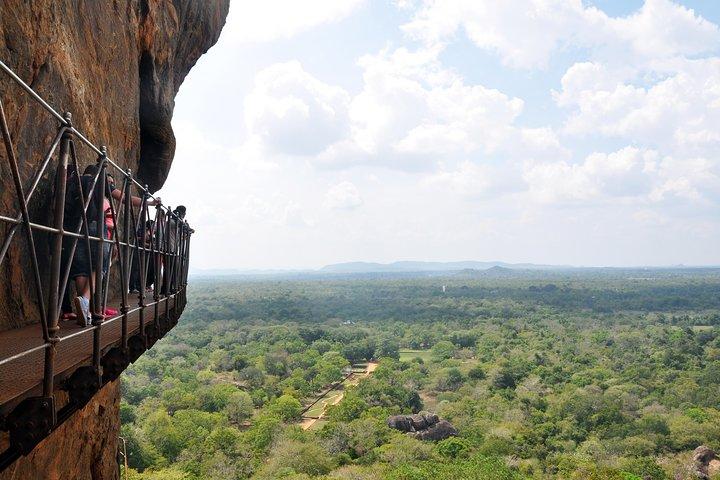 Sigiriya Rock and Dambulla Cave from Sigiriya