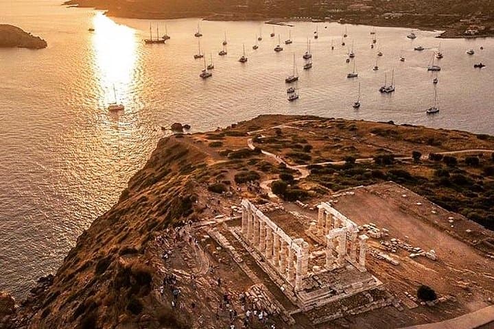 Enjoy Cape Sounio Private Majestic Sunset With Seaside Dinner
