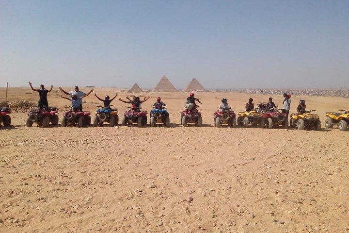 Enjoy Desert Safari nearby the Great Pyramids by a Quad Bike and Camel Riding