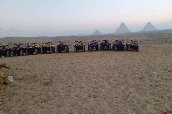 Enjoy Desert Safari nearby the Great Pyramids by a Quad Bike and Camel Riding