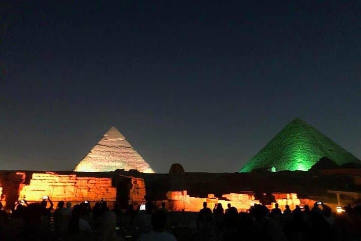 sound and light spectacular show at Giza pyramids