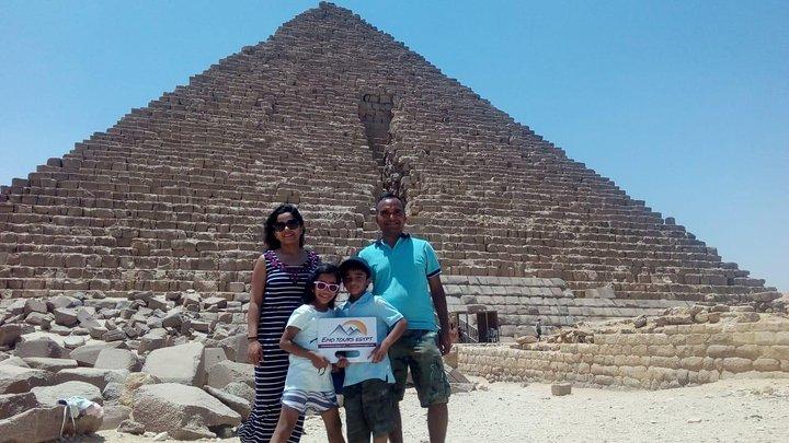 Cairo Layover Tour to Giza Pyramids Egyptian Museum, Bazaar Sound & Light Show